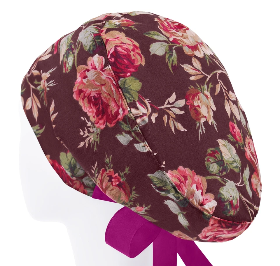 Scrub cap, surgical scrub hat, surgery caps, rose scrub hats, nurse hat flowers - Image 2 of 3