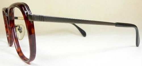 MASUNAGA KOKI Vintage Eyeglasses Aviator Brown Titanium Unused Japan 56-18-143 - Picture 4 of 5