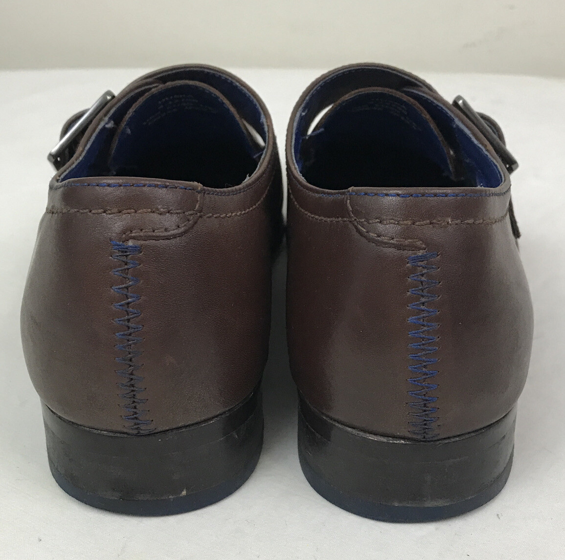 Ted Baker Huska Mens Brown Leather Monk Strap Dress Shoes  display picture 3