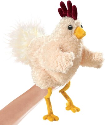Folkmanis Funky Chicken Hand Puppet, Multi-Colored, (Model: 3030)