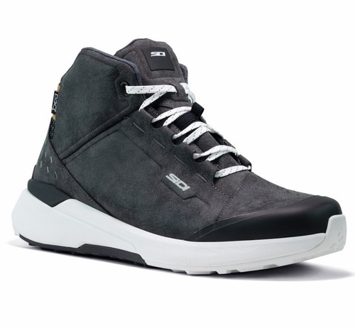 SCARPE MOTO CITY TOURING SIDI NUCLEUS SUEDE WP IMPERMEABILI BLACK NERO TG 45 - Foto 2 di 6