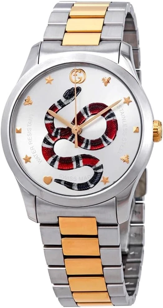 Montre GUCCI YA1264075 unisexe G Timeless cadran argenté