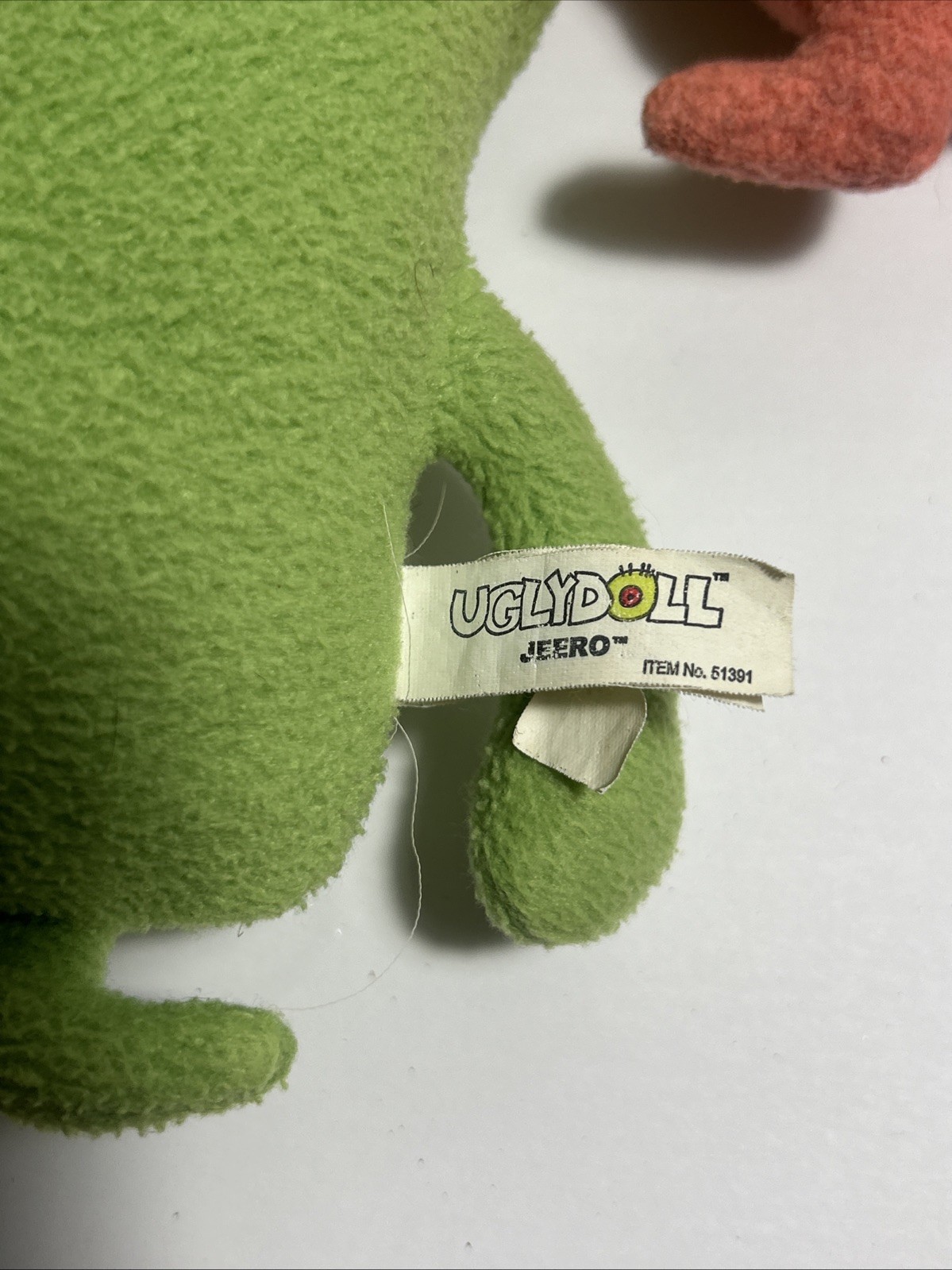 UGLY DOLL  Lot Of 2 - Pink Ox (with Tag 2005 & Jeero 2002 Pretty Ugly LLC RARE