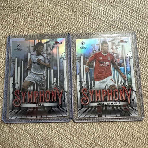 TOPPS FINEST UCC 2024 2025 INSERT 2x SYMPHONY KAKA and DI MARIA