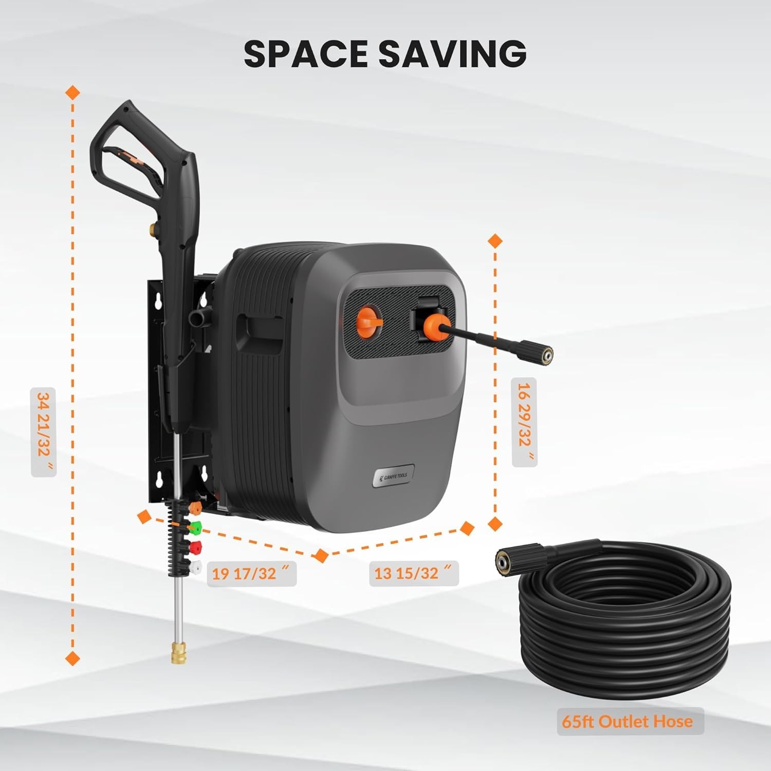 Giraffe Tools Max 2500 PSI Grandfalls Pressure Washer G20B Electric Power Washer