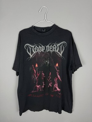 Drop Dead ''Pleasures Of The Flesh'' Graphic T-Shirt Distressed Fade Black