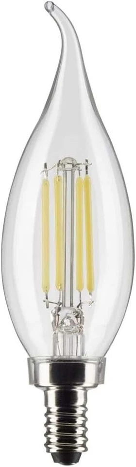 Filament Led Bulb CA10 E12 40W Soft White 2-PK - SATCO S21841 - Image 4 of 4
