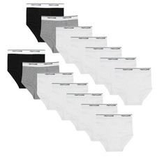 Big Tag Free Cotton Briefs Assorted Colors , Boys   14 Pack   Black/White/Gr...