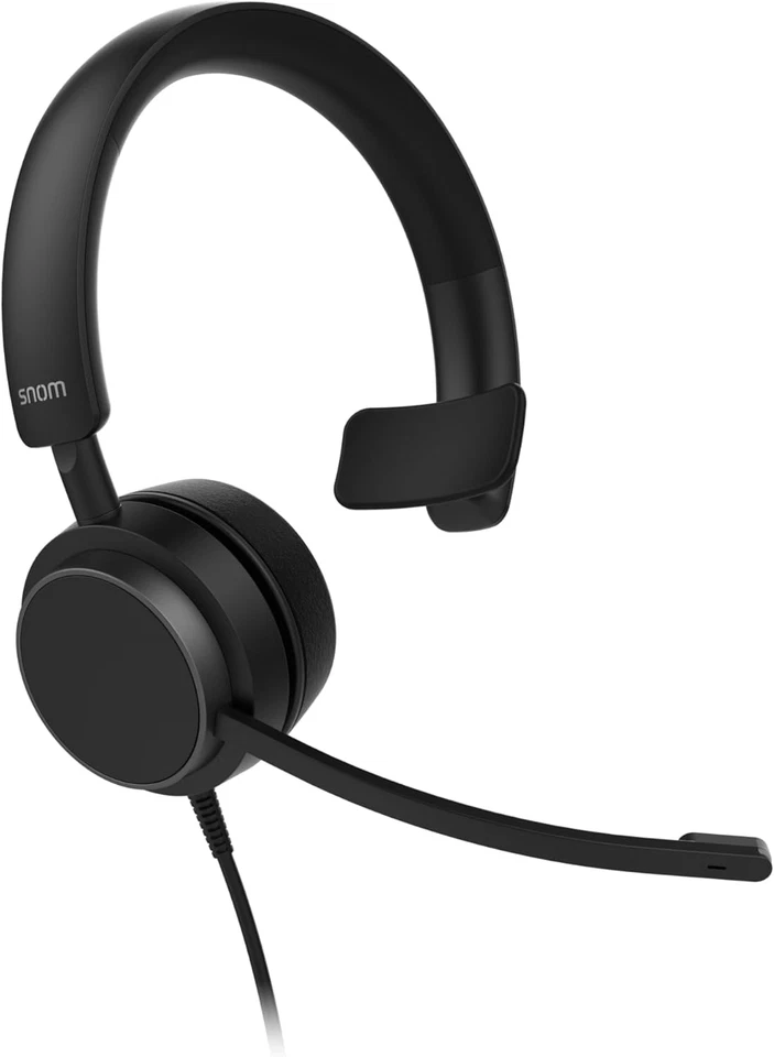 A310M Cuffie Filo - Auricolari Monoaurali per Call Center E Uffici - Audio HD, C - Immagine 4 di 4