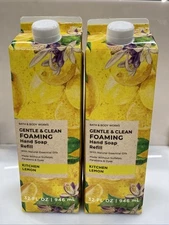 2 Bath & Body Works Gentle Clean Foaming Hand Soap Refill Kitchen Lemon 32 Fl Oz