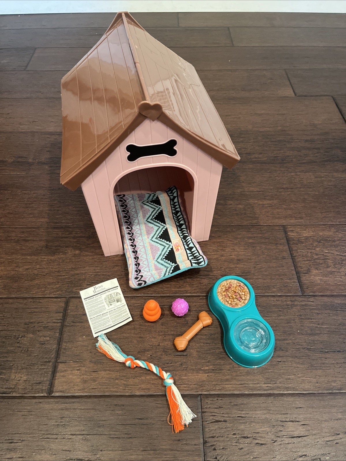 Our Generation Dog House Playset Puppy House Set Fits American Girl 18” Dolls