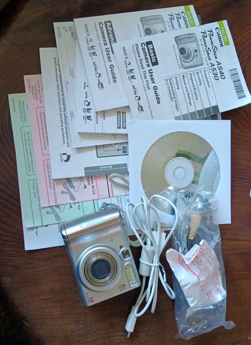 Canon PowerShot A530 5.0MP Digital Camera - Silver (SELPHY Canon PowerShot A530 5.0MP Digital Camera - Silver (SELPHY