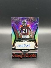 2025 DeAngelo Hall Prizm Black Silver Prizmatrix Signatures Prizm #PSDHL Falcons