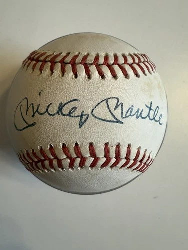 Mickey Mantle Signed Rawlings Autographed American League Baseball