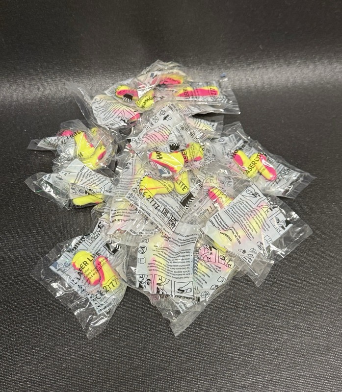 Honeywell Foam Earplugs Laser Lite Uncorded NRR 32 dB 25 Pair- NEW!