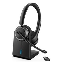 Wireless Headset w/ Noise Canceling Microphone  ENC Bluetooth 5.4 Headphones
