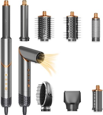 Hair Styler 8 in 1, Powerful Hair Dryer Brush, Ionic Multi Styler with Auto W...