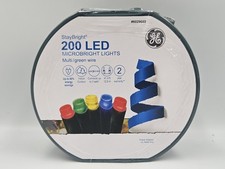 GE StayBright 200 Ct 41.4-ft Multi Color Micro LED Christmas XMAS String Lights