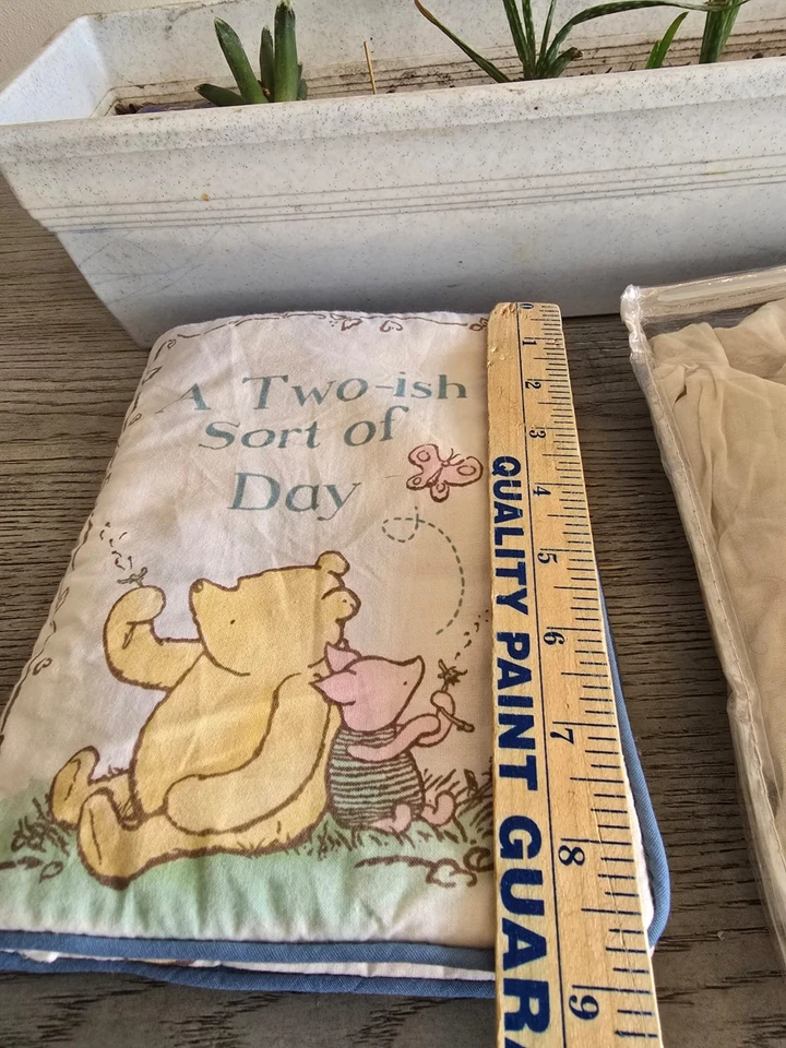 VTG Winnie The Pooh Fabric Cloth Kids Book and Classic Curtain Panel Sheer 40x60 - Image 3 of 4