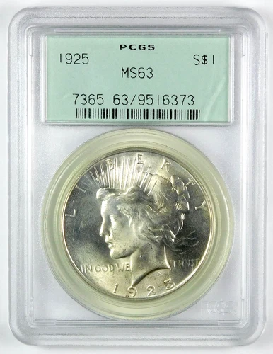 1925-P Peace Dollar — photo from the most recent tracked eBay sale