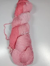 Hand Dyed Lace Yarn-Uniform 0.1mm Wide-Color #03- 100g- 100% Silk