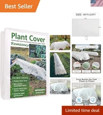 Protective Plant Blanket - 10FT X 33FT Frost Cover for Insect and Cold Shielding