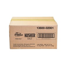 Natural Kosher Salt - 9x3lb Case, Pure Additive-Free