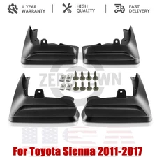 4x Mud Flaps Splash Guards Mudguards for Toyota Sienna 2011-2017 Van 2.7L 3.5L