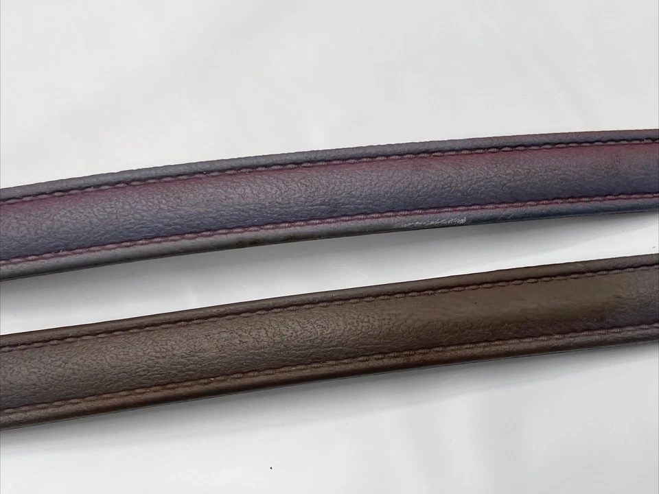 81-86 DODGE D150 w150 RAMCHARGER Rojo *DESTEÑIDO* CORREAS DE MANIJA DE PUERTA OEM PAR Foto 4 de 4