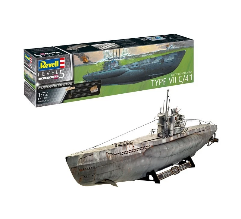 Revell 05163 German Submarine Type VII C/41 Maßstab 1:72 - Bild 2 von 3