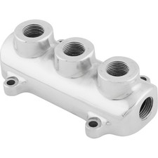 Speedway Polished Aluminum Fuel Block Speedway Polished Aluminum Fuel Block