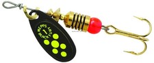 Mepps Black Fury Extra Sharp Treble Hook Chartreuse Dot BF1 CH