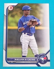 2022  Bowman Prospects   #BP-25 Rikelvin De Castro Blue Jays Baseball Card W4