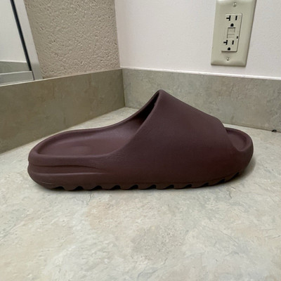 adidas 3ST.002 Brown Men's Comfort Slide Sandal Synthetic US Size 13
