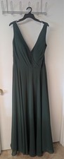 Jenny Yoo Josie Bridesmaid Dress "Forrest Green" Size 22