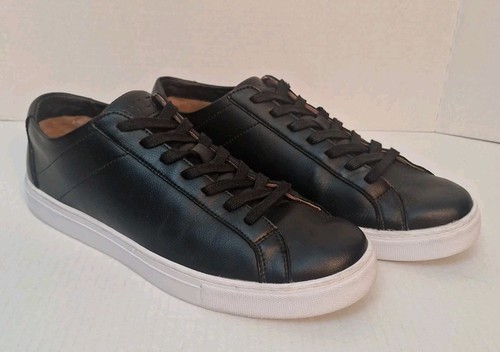 BYLT Alltagsschuhe Herren 10,5 Schwarz Leder Freizeit Turnschuhe Premium Basics