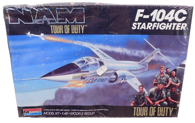 Monogram #5455 F-104C Starfighter Vintage original Sealed Kit NAM Jet Air Force