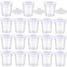 12 Packs No Spill Paint Cups with Lids for Reusable Spill Proof Paint Cups fo...