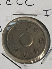 Minnesota Trade Token: Letter C, Four Times + Four Stars