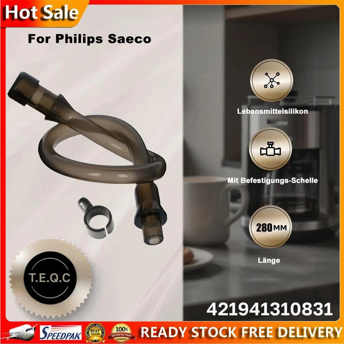 Contenitore Per Latte Compatibile Philips Saeco Xelsis - Ricambio Per Macchine Da Caffè SM7580, SM7680, Etc.