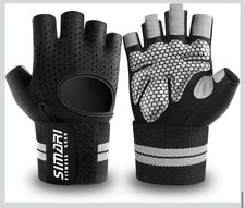 SIMARI Workout Gloves with Wrist Wraps Support, Full Palm Protection, Open Box