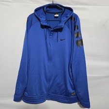 Nike Elite Jacket Therma Fit Blue Men's 3XL Full Zip Hooded