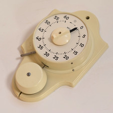 Alte Junghans Eieruhr Kurzzeitmesser Laboruhr Schuluhr mechanisch Wand