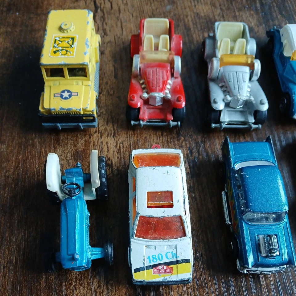 Lote de trabajo Majorette Morgan, Renault, Chevy, Simca, moto de nieve Foto 2 de 4