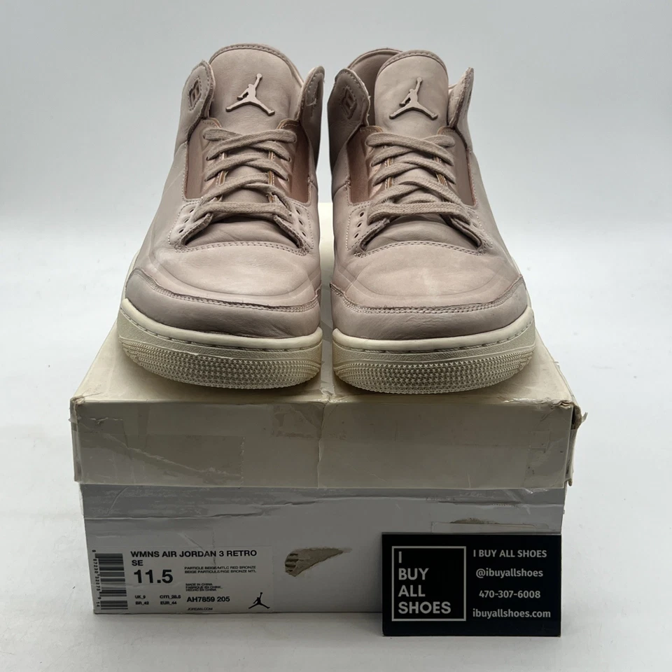 Talla 11.5 - Air Jordan 3 SE Partícula Beige W (AH7859-205) Foto 2 de 4