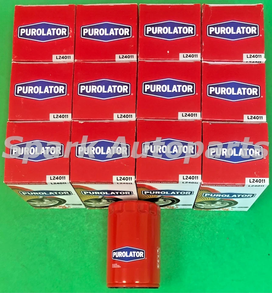 Estuche de 12 filtros de aceite de motor PUROLATOR L24011 para CHEVROLET Blazer, GMC, PH3980 Foto 2 de 3