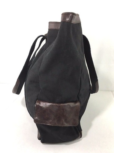 Bolso de Mano Pottery Barn Union Lona Negro Monograma S - Imagen 5 de 8