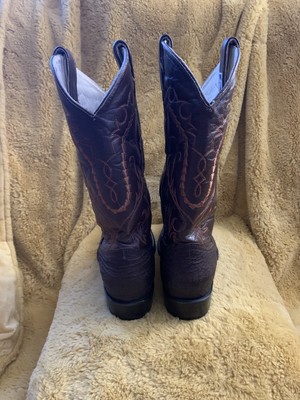 Yors Vick Boots Weatern Brown Leather Size 27 Men display picture 1
