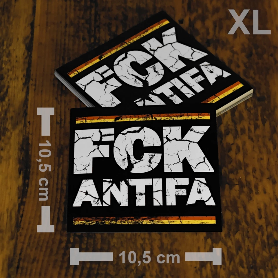 50 XL Patriotische Sticker „FCK ANTIFA" Anti ANTIFA Aufkleber AFD Gegen Links