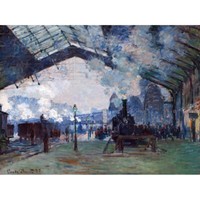Claude Monet Normandie-Zug Gare Saint Lazare Kunstdruck Leinwand 30X40 Cm